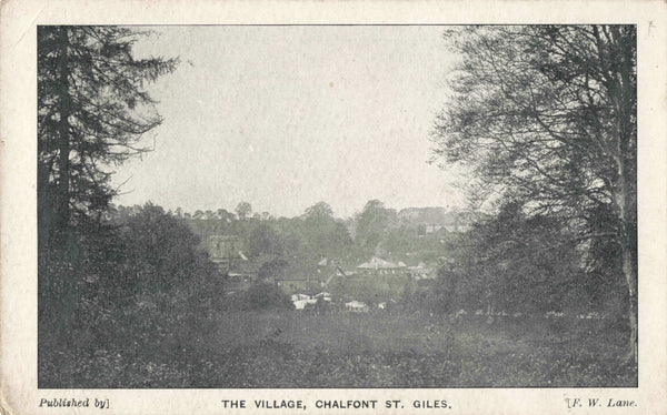 1904 postcard of The Village, Chalfont St Giles in Buckinghamshire