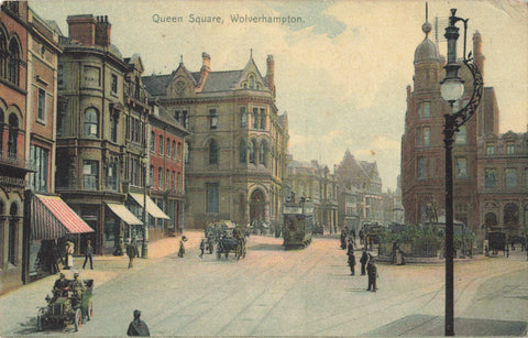 1905 postcard of Queen Square, Wolverhampton