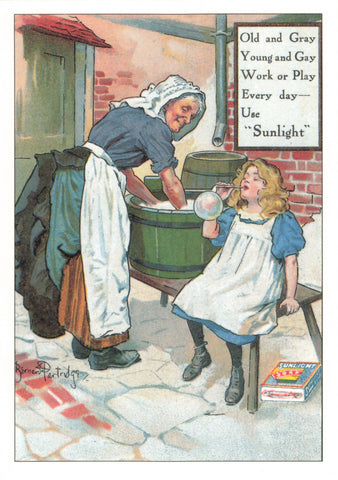 MODERN SIZE POSTCARD ADVERTISING SUNLIGHT SOAP (ref 2256)