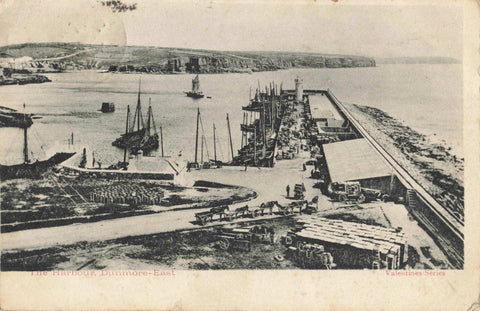 Early 1900s postcard of The Harbour, Dunmore East, Waterford, Ireland