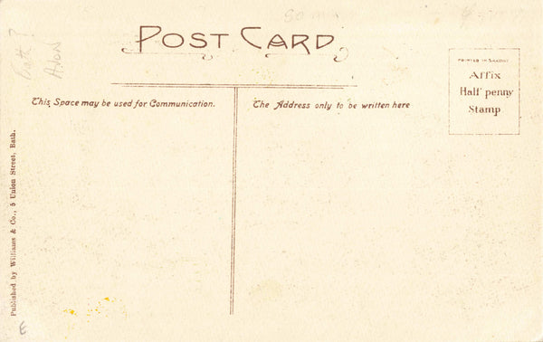 OLD ST MICHAEL'S AND SARACEN'S HEAD  A.D.1825, OLD POSTCARD - BATH (ref 5240/J/24)