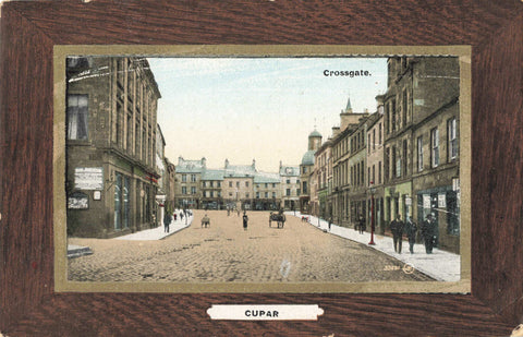 Old postcard of Cupar in Fife, Scotland