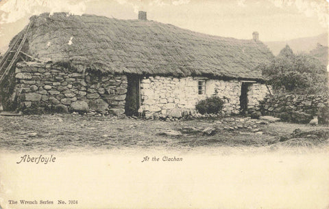 Old postcard of The Clachan, Aberfoyle in Perthshire, Scotland