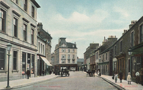 Old postcard of High Street, Galashiels