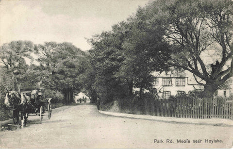 Old postcard of Park Road, Meols nr Hoylake, Wirral, Cheshire