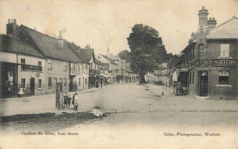 1904 postcard of Chalfont St Giles from Green in Buckinghamshire