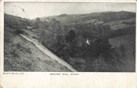 Old postcard of Walton Hill, Clent in Worcestershire