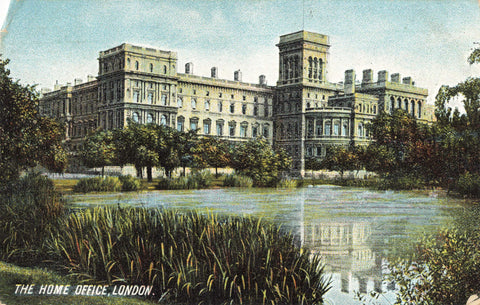 Old postcard of The Home Office, London