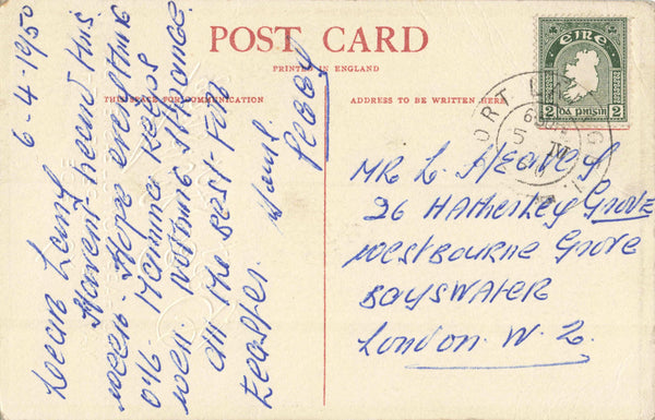 BEST EASTER WISHES, 1950 POSTCARD (ref5839/24)