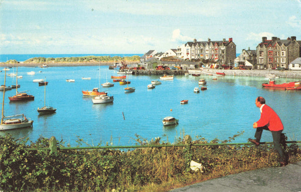 Old postcard of The Harbour, Barmouth