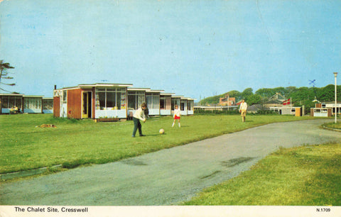 THE CHALET SITE, CRESSWELL, NORTHUMBERLAND POSTCARD (ref 5766/24)