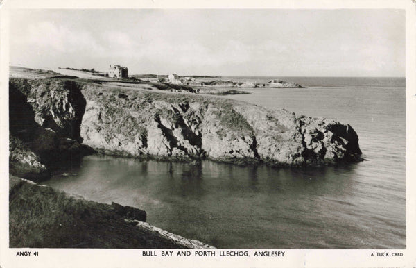 Early 1950s real photo postcard of Bull Bay &amp; Porth Llechog, Anglesey