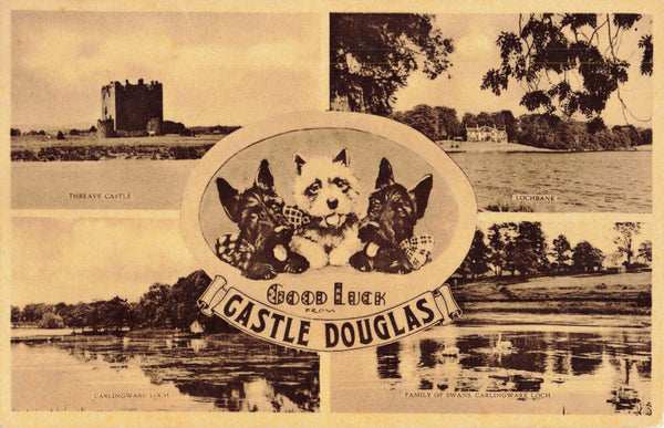 CASTLE DOUGLAS, 1955 MULTIVIEW POSTCARD (ref 2761/J/24)