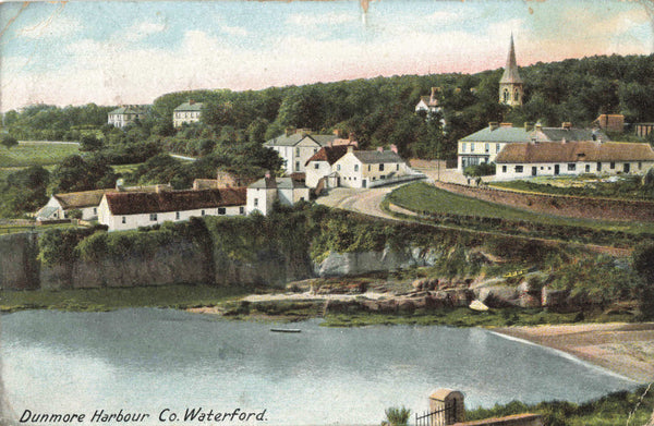 1907 postcard of Dunmore Harbour, Co Waterford, Ireland