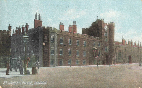 Old postcard of St James's Palace, London