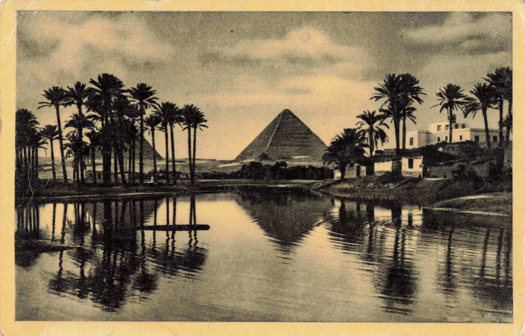 CAIRO, PYRAMIDS GIZA & MENA VILLAGE - OLD POSTCARD