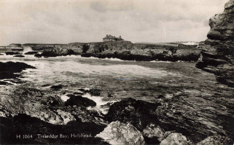 Real photo postcard titled Trearddur Bay, Holyhead - Anglesey