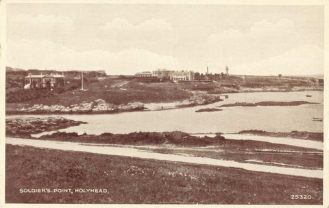 Old postcard of Soldier's Point, Holyhead, Anglesey