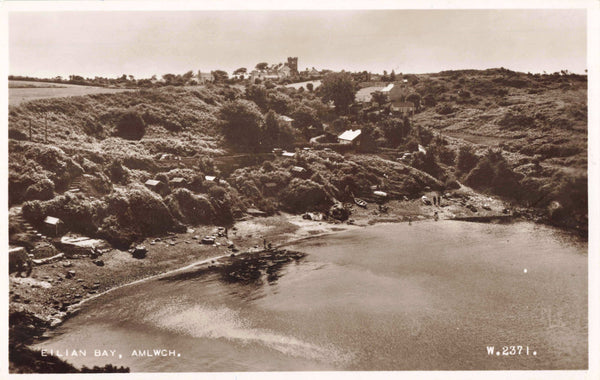 Old postcard of Eilian Bay, Amlwch, Anglesey