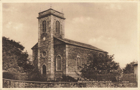 PARISH CHURCH, AMLWCH, ANGLESEY - 1951 POSTCARD (ref 5747/24)