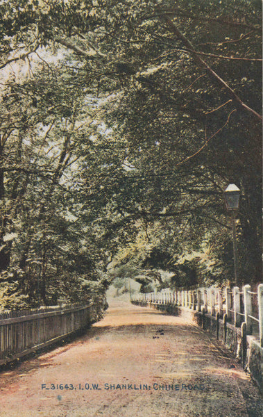 Old postcard of Chine Roadm Shanklin, Isle of Wight