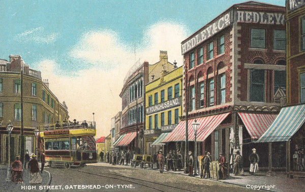 Old postcard of West Bar, Leeds in&nbsp; Yorkshire