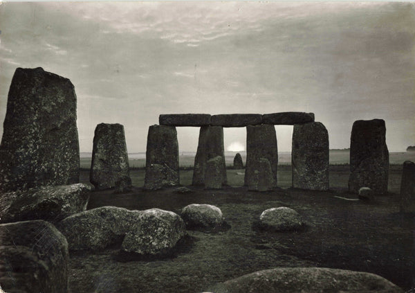 1960s modern size postcard of Stonehenge