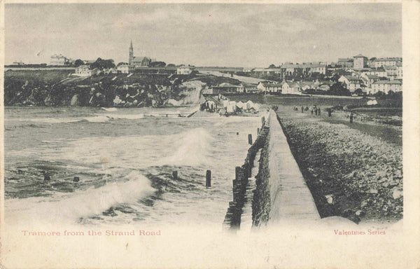 TRAMORE FROM THE STRAND ROAD - EARLY 1900s POSTCARD, CO WATERFORD (ref 5657/24)