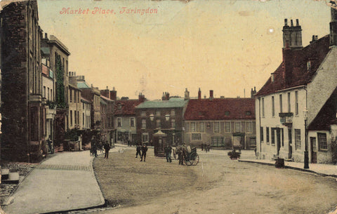 Old postcard of Market Place, Faringdon - now in Oxfordshire, was in Berkshire