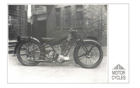 COTTON MOTORCYCLES,  REPRODUCTION POSTCARD (ref 4765/J/24)