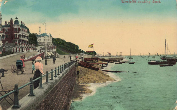 Old postcard of Westcliff, Essex, 1918