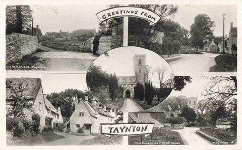 TAYNTON, NR BURFORD, REAL PHOTO OXFORDSHIRE POSTCARD BY PACKER 