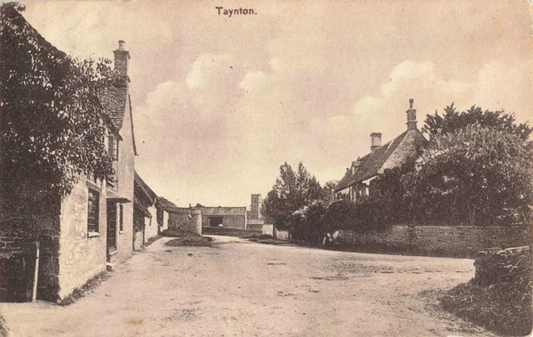 Old postcard of Taynton, nr Burford, Oxfordshire