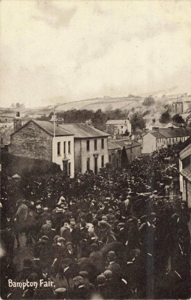 BAMPTON FAIR, PRE 1918 DEVONSHIRE POSTCARD