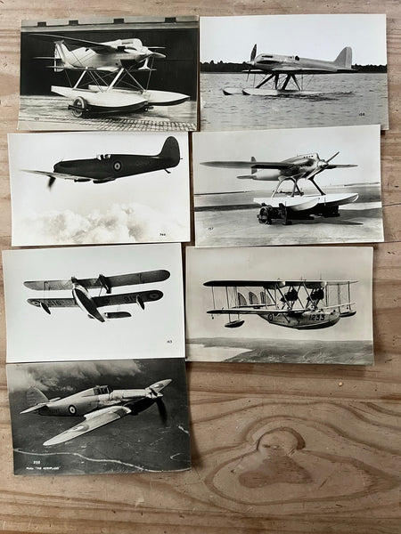 17 UNTITLED REAL PHOTO AVIATION POSTCARDS COLLECTION