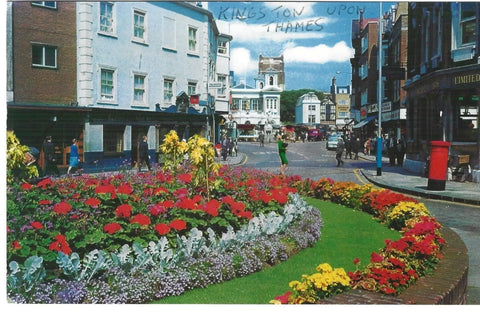 MARKET PLACE FROM COUNTY HALL, KINGSTON UPON THAMES, OLD POSTCARD