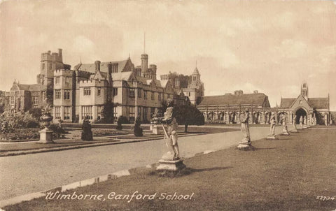 WIMBORNE, CANFORD SCHOOL - OLD POSTCARD (ref 0952)