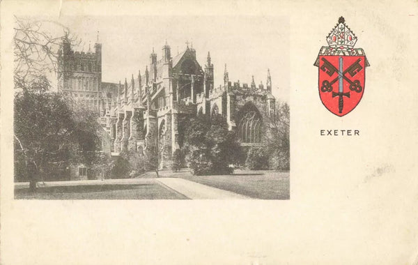 EXETER, EARLY 1900s COAT OF ARMS POSTCARD