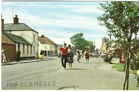 c1960s postcard of The Village, Ingoldmells in Lincolnshire