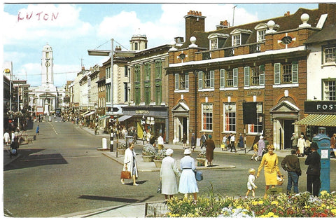 Old postcard of George Street, Luton