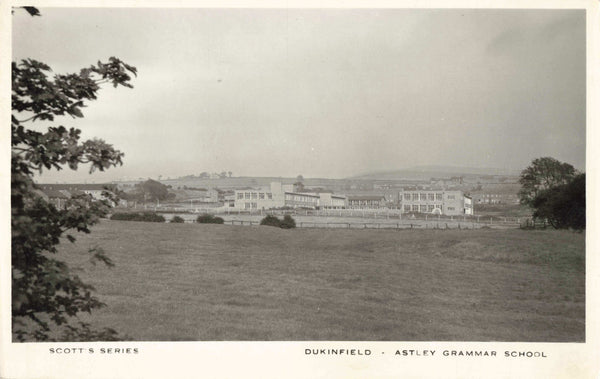 Old postcard entitled Dukinfield, Astley Grammar School