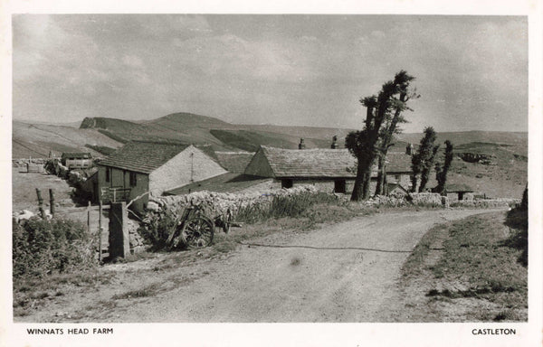 WINNATS HEAD FARM, CASTLETON - REAL PHOTO POSTCARD (3704/W1/22)