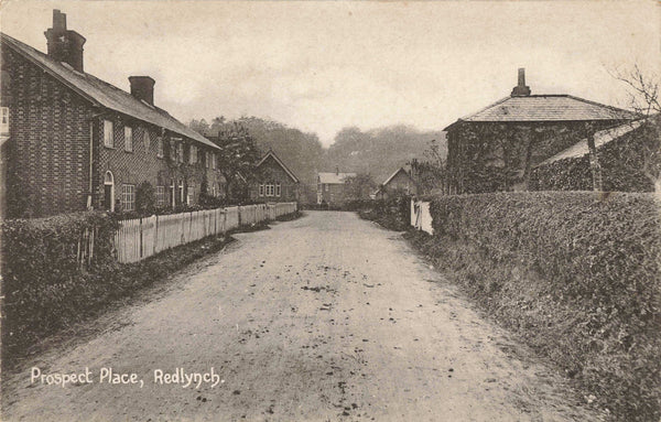 Old postcard of Prospect Place, Redlynch which is nr Salisbury