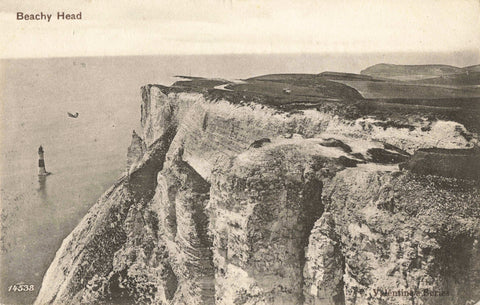 Early 1900s postcard of Beachy Head in Sussex