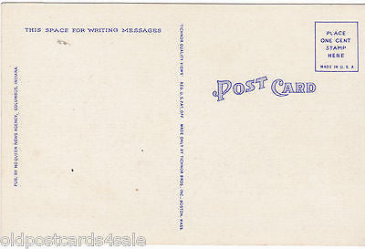 POST OFFICE, COLUMBUS, INDIANA - POSTCARD (ref 5597/13)