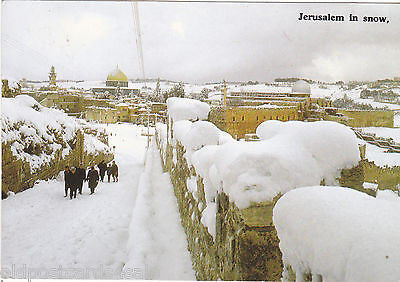 JERUSALEM IN THE SNOW - POSTCARD (ref 4863/12)