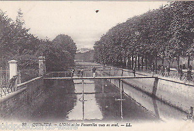 QUIMPER L'ODET ET LES PASSARELLES VUES EN AVAL - LL (ref 5432/13)