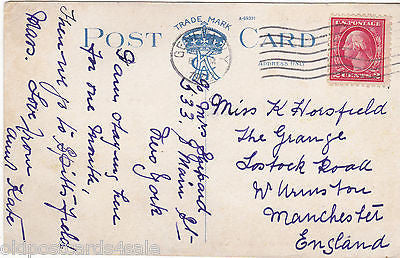 PUMP STATION, GOLF LINKS AND COUNTRY CLUB, GENEVA, N.Y - 1922 POSTCARD (ref 4820)