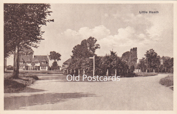 LITTLE HEATH - OLD ESSEX POSTCARD 