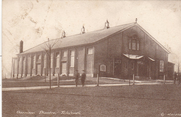 Old postcard showing Garrison Theatre, Tidworth